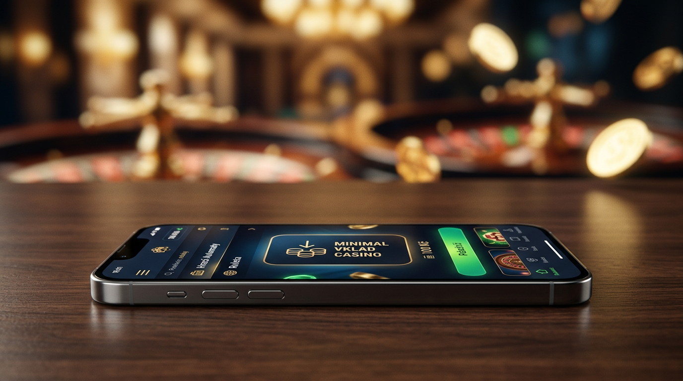 Moderní online casino na chytrém telefonu s důrazem na minimální vklad